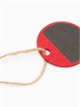 Меловой ценник бирка «Круг» на верёвке, 3 шт. в наборе, 4,5×4,5 см, цвет красный 9912380 - фото 17049050