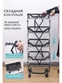 Накопитель складной на колесах, 5 полок, 35,3×27,3×94,6 см, цвет белый 10199206 - фото 17049445