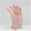 Бюст для украшений, 14,5×24,5×9, h=24,5 см, цвет розовый 10198431 - фото 17049459