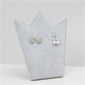 Подставка под серьги «Корона» 20×10×23,5 см, цвет серый 10198437 - фото 17049468