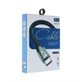 Кабель, 2 А, MicroUSB  - USB, прозрачный, TPE оплётка, 1 м, чёрный 9940190 - фото 17049531