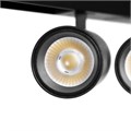 Светильник трековый ULTRA "Акцент дуо" 2хLED 18Вт 3000K-5700К CRI90 черный 9909513 - фото 17049969