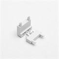 Коннектор ультратонкий для шинопровода (потолок-стена) белый 2,6х2,6х2,6 см 9909567 - фото 17050204