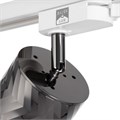 Светильник трековый SIMPLE "Астер" GU10 220В черный хром 7,5х7,5х20 см 9909592 - фото 17050278