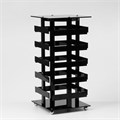 Подставка для украшений «Вертушка», 5 ярусов, 64 пары, пластик, 15×15×32 см, цвет чёрный 10198411 - фото 17050415