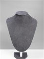 Бюст для украшений, 20×8×29 см, h=29 см, флок, цвет серый графит 10202068 - фото 17050564