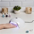 Лампа для гель-лака Luazon LUF-06, UV/LED, 36 Вт, 15 диодов, таймер 30/60/90 с, USB, белая 9710017 - фото 17050825