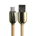 Кабель MicroUSB - USB, 2.4 А, оплётка TPE, морозоустойчивый, 1 метр, желтый 9940242 - фото 17050852