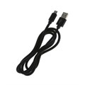 Кабель MicroUSB - USB, 2.1 А, оплётка нейлон, 1 метр, чёрный 9940276 - фото 17050895