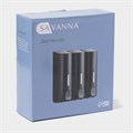 Диспенсер для мыла SAVANNA, механический, 3 отсека по 350 мл: шампунь, кондиционер, гель, чёрный 10548636 - фото 17052565