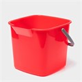 Ведро для уборки, 5.6 л, 21.5×23×18.5 см, красный 10701343 - фото 17052579