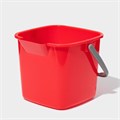 Ведро для уборки, 2.8 л, 17.6×18.5×15 см, красный 10701345 - фото 17052587