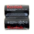 Батарейка солевая Kodak Extra Heavy Duty, С, R14-2S, 1.5В, спайка, 2 шт. 198424 - фото 17087886