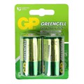 Батарейка солевая GP Greencell Extra Heavy Duty, D, R20-2BL, 1.5В, блистер, 2 шт. 470403 - фото 17087930