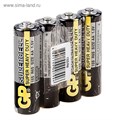 Батарейка солевая GP Supercell Super Heavy Duty, AA, R6-4S, 1.5В, спайка, 4 шт. 470412 - фото 17087942