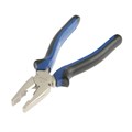 Плоскогубцы комбинированные ТУНДРА, CrV, никелированные, двухкомпонентные рукоятки, 200 мм 881649 - фото 17088852