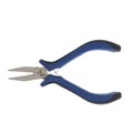 Длинногубцы ТУНДРА mini, никелированные, двухкомпонентные рукоятки, 125 мм 881678 - фото 17089240