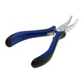 Длинногубцы изогнутые ТУНДРА mini, никелированные, двухкомпонентные рукоятки, 125 мм 881668 - фото 17089321