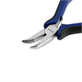 Длинногубцы изогнутые ТУНДРА mini, никелированные, двухкомпонентные рукоятки, 125 мм 881668 - фото 17089322