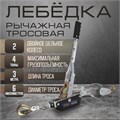 Лебедка рычажная ТУНДРА, двойное храповое колесо, тяга 4 т (подъем 1.6 т), трос 3 метра 1002762 - фото 17089450
