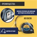 Рулетка ТУНДРА, двухкомпонентный корпус, автостоп, магнитный зацеп, 5 м х 19 мм 881734 - фото 17089589