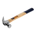 Молоток-гвоздодер ТУНДРА, деревянная рукоятка, 250 г 882001 - фото 17089755