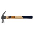 Молоток-гвоздодер ТУНДРА, деревянная рукоятка, 250 г 882001 - фото 17089756