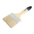 Кисть плоская ТУНДРА, натуральная щетина, деревянная рукоятка, 4", 100 мм 881532 - фото 17089948