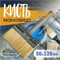 Кисть-макловица ТУНДРА, натуральная щетина, пластиковая рукоятка, 30х120 мм 881580 - фото 17089990