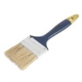 Кисть плоская ТУНДРА, натуральная щетина, пластиковая рукоятка, 2.5", 63 мм 881518 - фото 17090000