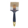 Кисть плоская ТУНДРА, натуральная щетина, пластиковая рукоятка, 3", 75 мм 881519 - фото 17090014