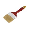 Кисть плоская ТУНДРА, натуральная щетина, пластиковая рукоятка, 3", 75 мм 881519 - фото 17090016
