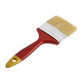 Кисть плоская ТУНДРА, натуральная щетина, пластиковая рукоятка, 3", 75 мм 881519 - фото 17090018