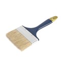 Кисть плоская ТУНДРА, натуральная щетина, пластиковая рукоятка, 4", 100 мм 881520 - фото 17090022