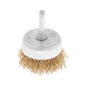 Щетка металлическая для дрели ТУНДРА, со шпилькой, "чашка", 50 мм 1032349 - фото 17090177