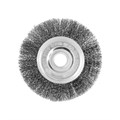 Щетка металлическая для УШМ ТУНДРА, плоская, посадка 22 мм, 150 мм 1032366 - фото 17090237