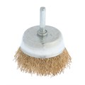 Щетка металлическая для дрели ТУНДРА, со шпилькой, "чашка", 65 мм 1032350 - фото 17090271