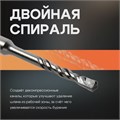 Бур по бетону ТУНДРА, двойная спираль, SDS-plus, 6 х 110 мм 1032396 - фото 17090476