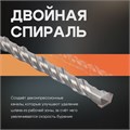 Бур по бетону ТУНДРА, двойная спираль, SDS-plus, 12 х 410 мм 1032421 - фото 17091176
