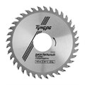 Диск пильный по дереву ТУНДРА, стандартный рез, 125 х 32 мм (кольца на 22,20,16), 36 зубьев 1032324 - фото 17091295