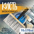 Кисть-макловица ТУНДРА, искусственная щетина, пластиковая рукоятка, 70х170 мм 881572 - фото 17092082
