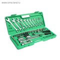 Набор инструментов в кейсе ТУНДРА, автомобильный, 1/2" и 1/4", 63 предмета 881867 - фото 17092591