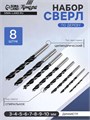 Набор сверл по дереву ТУНДРА, цилиндрический хвостовик, 3-4-5-6-7-8-9-10 мм, 8 шт. 1119705 - фото 17092869