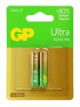 Батарейка алкалиновая GP Ultra, AAA, LR03-2BL, 1.5В, блистер, 2 шт. 1528611 - фото 17095061