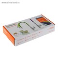 Cмеситель для кухни Accoona А9890F, однорычажный, силиконовый излив, черный/хром 2171797 - фото 17097706