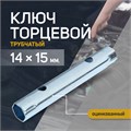Ключ торцевой трубчатый ТУНДРА, оцинкованный, 14 х 15 мм 1550266 - фото 17097823