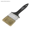 Кисть плоская ЛОМ, натуральная щетина, пластиковая рукоятка, 2.5", 63 мм 1818214 - фото 17097863
