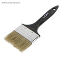 Кисть плоская ЛОМ, натуральная щетина, пластиковая рукоятка, 3", 75 мм 1818215 - фото 17097869