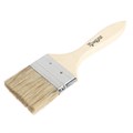 Кисть плоская ТУНДРА, смешанная щетина, деревянная рукоятка, 2.5", 63 мм 1818232 - фото 17097960