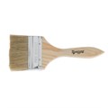 Кисть плоская ТУНДРА, смешанная щетина, деревянная рукоятка, 3", 75 мм 1818233 - фото 17097967